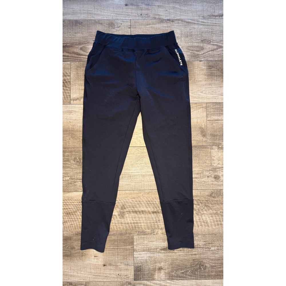 Alphalete Womens Black Tapered Joggers Athletic Pants Size Small AL21-1148